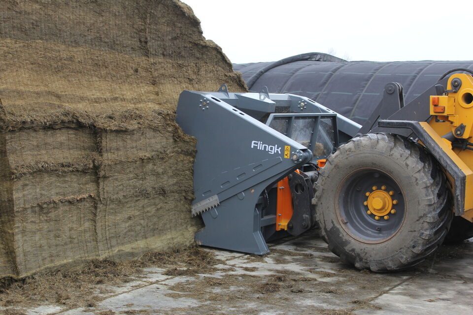 FlingK KHXL skæregrab skærer ensilage i plansilo